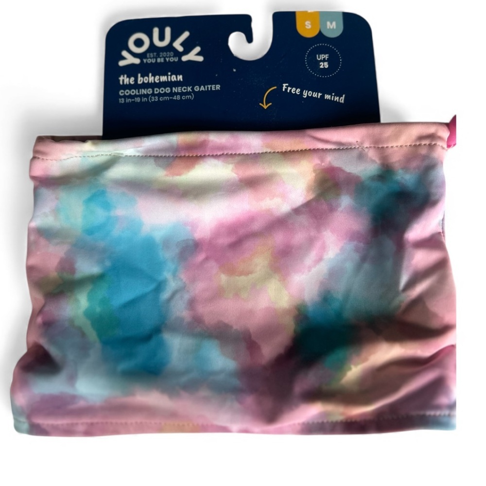New Cooling Dog Neck Watercolor Gaiter S/M